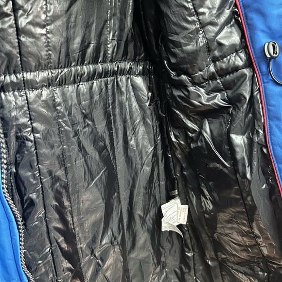 NWOT Point Zero Hooded Faux Fur Trim Parka Puffer Jacket Blue, S - Picture 8 of 8